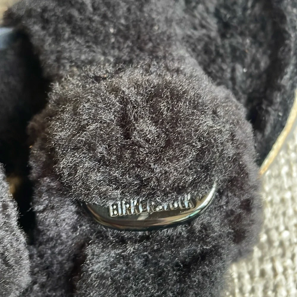 NWT BIRKENSTOCK BIG BUCKLE Fur Lined Sandals! - Picture 9 of 11